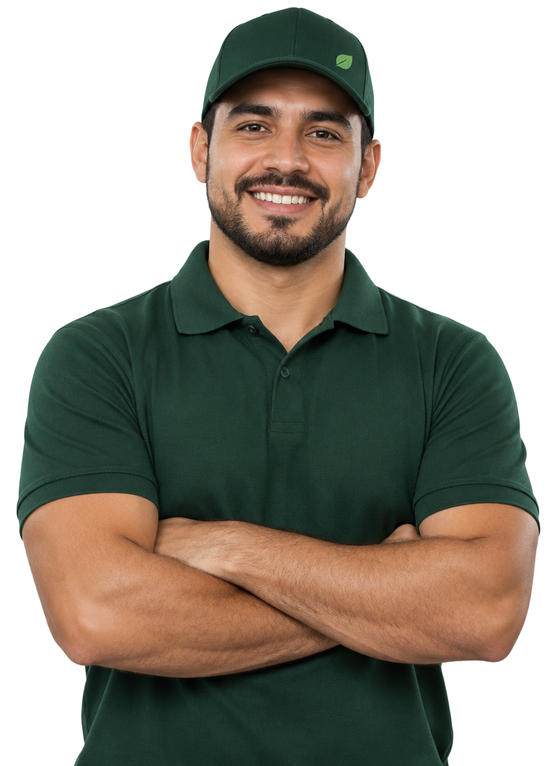 Profissional da equipe Verde Entulho